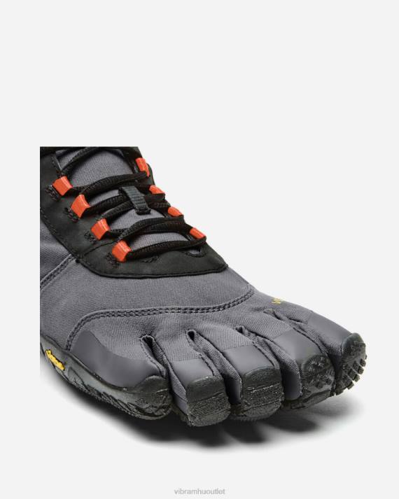 Vibram cipő fekete/szürke/lángvörös férfiak v-trek szigetelt HJNR36