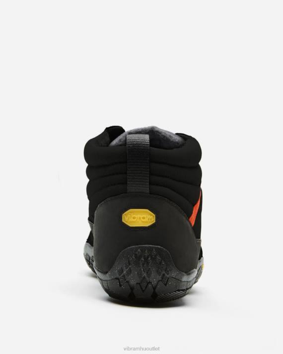Vibram cipő fekete/szürke/lángvörös férfiak v-trek szigetelt HJNR36