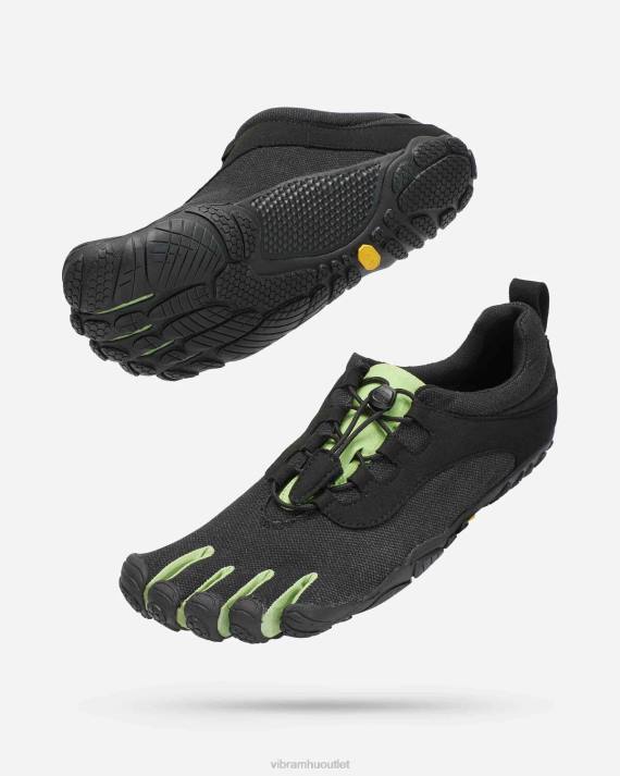 Vibram cipő fekete/zöld férfiak v-run retro HJNR41