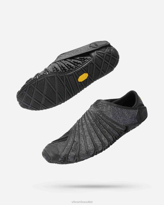 Vibram cipő fekete nők furoshiki ökomentes HJNR35